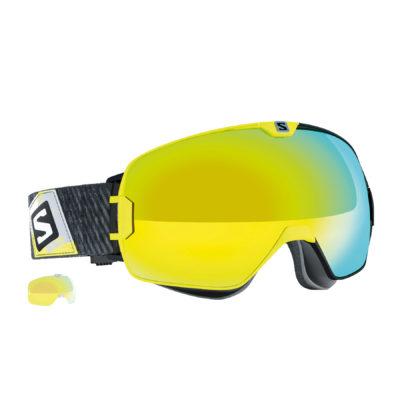 Men's Salomon Goggles - Salomon X-Max Goggles. Yellow - Yellow Multilayer